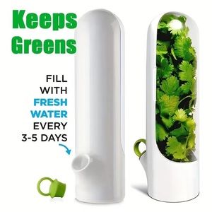 1pc Herb Saver pod for Refrigerator, Veg.Preservation Bottle, Fresh Herb Keeper